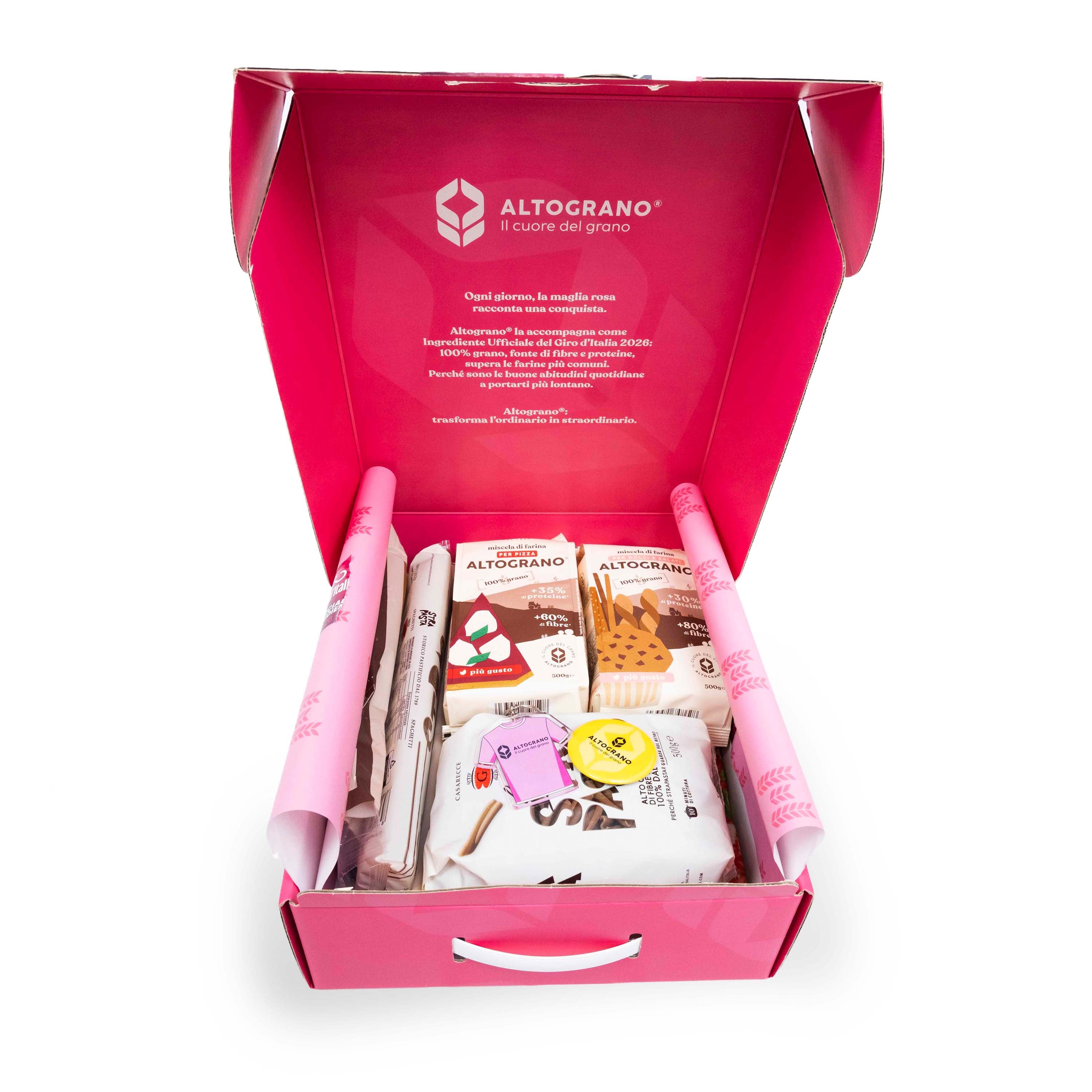 Scatola rosa Altograno Giro d'Italia 2026 Altograno