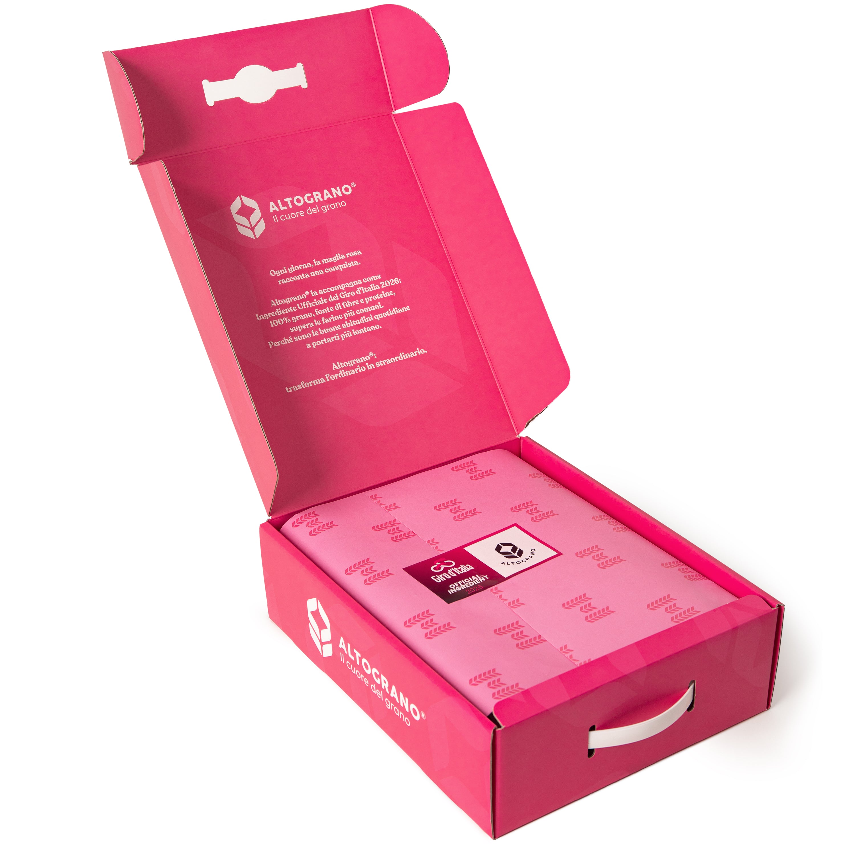 Scatola rosa Altograno Giro d'Italia 2026 Altograno