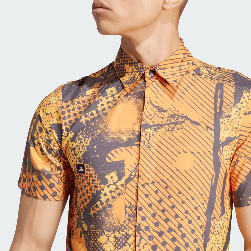 Camicia Adidas Trackstand Stencilled Art - Arancione - F