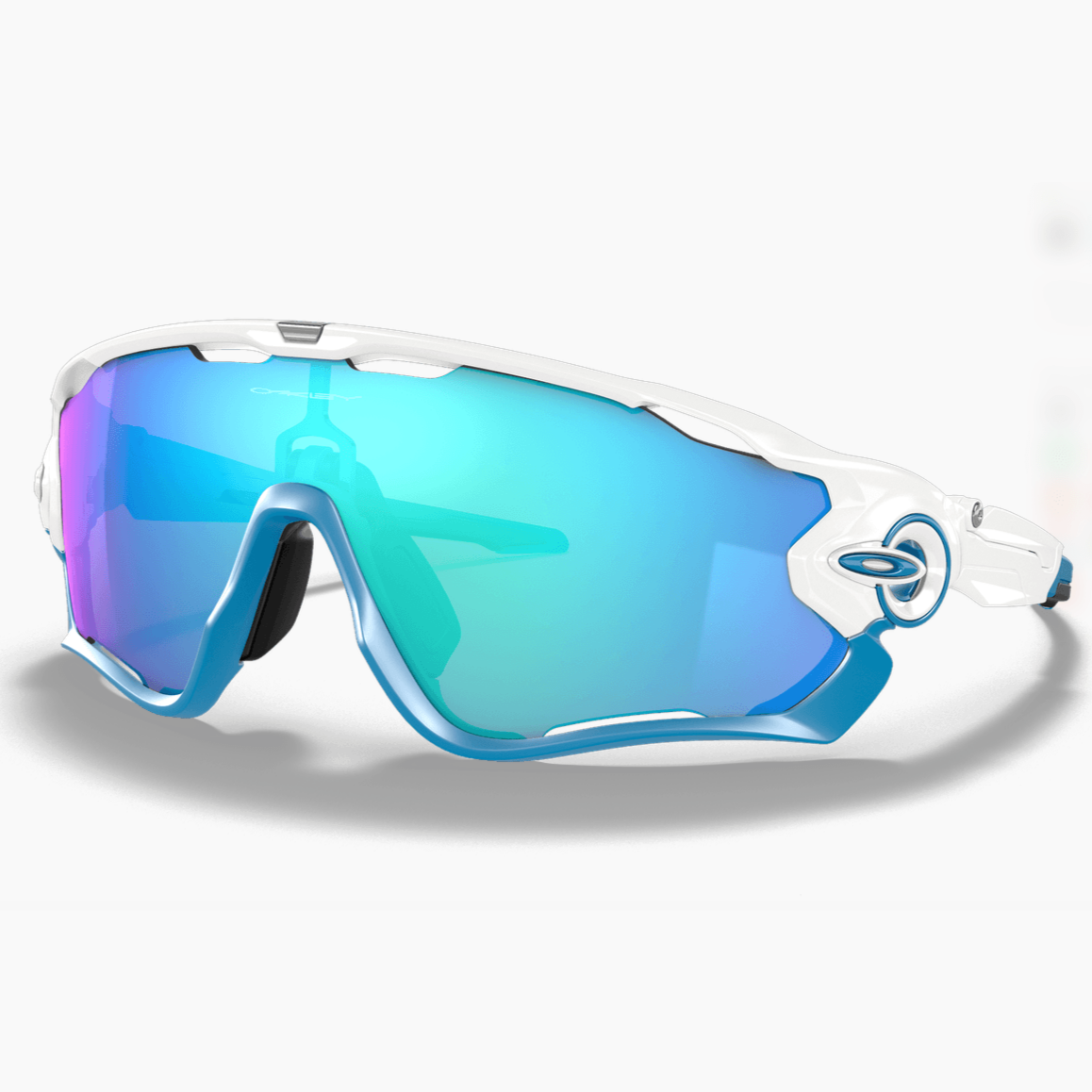 Occhiali Oakley Jawbreaker - Polished White Prizm Sapphire - C