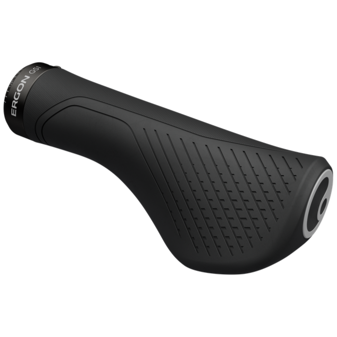 Manopole Per Bici Ergonomiche Antiscivolo | 1 Set Nero | Gomma E Alluminio | Per MTB, Trekking E Bici Elettrica