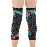 Protections de genou pour enfant Seryt Flow - Bleu clair rouge
