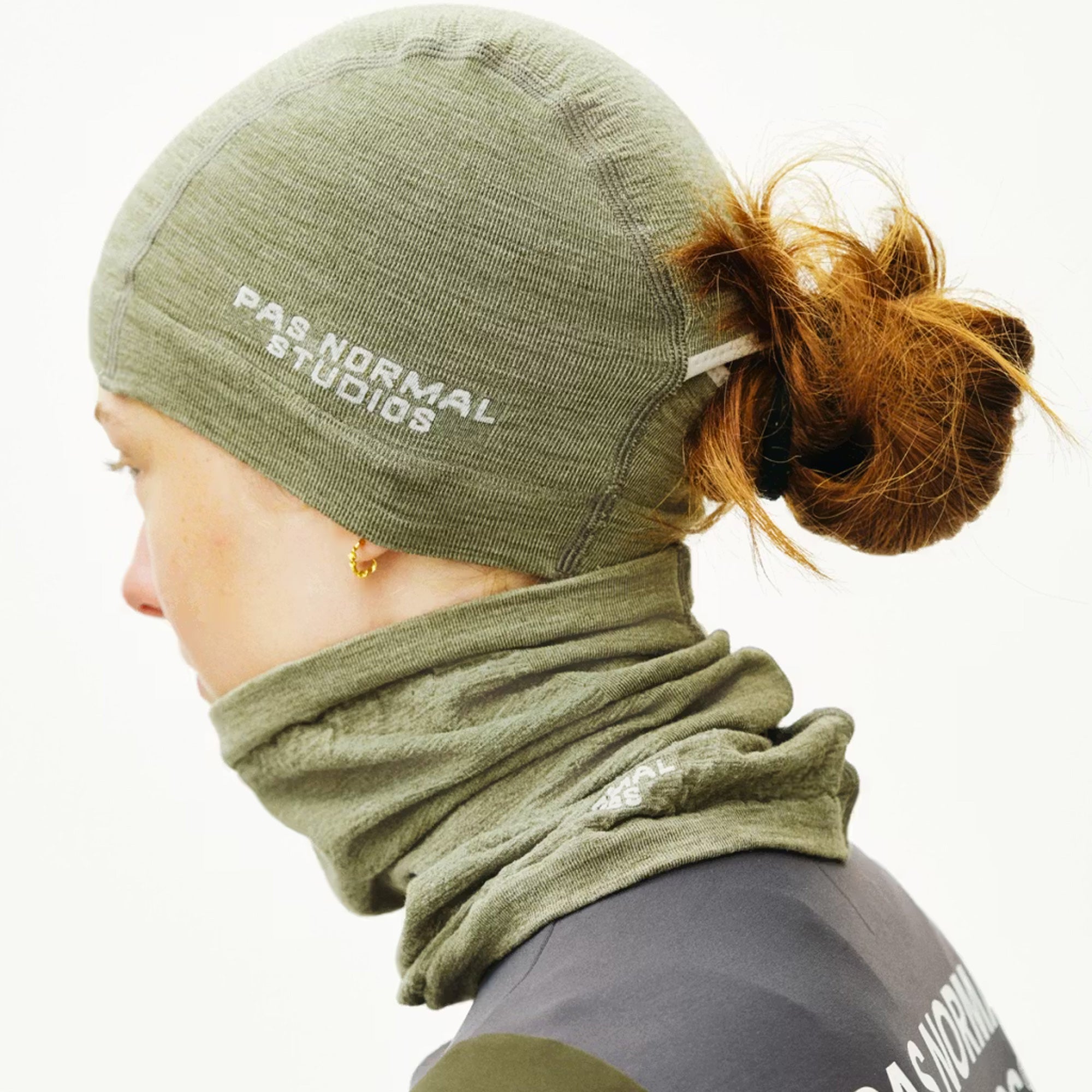 Sottocasco Pas Normal Studios Logo Merino Knit - Verde Pas Normal Studios