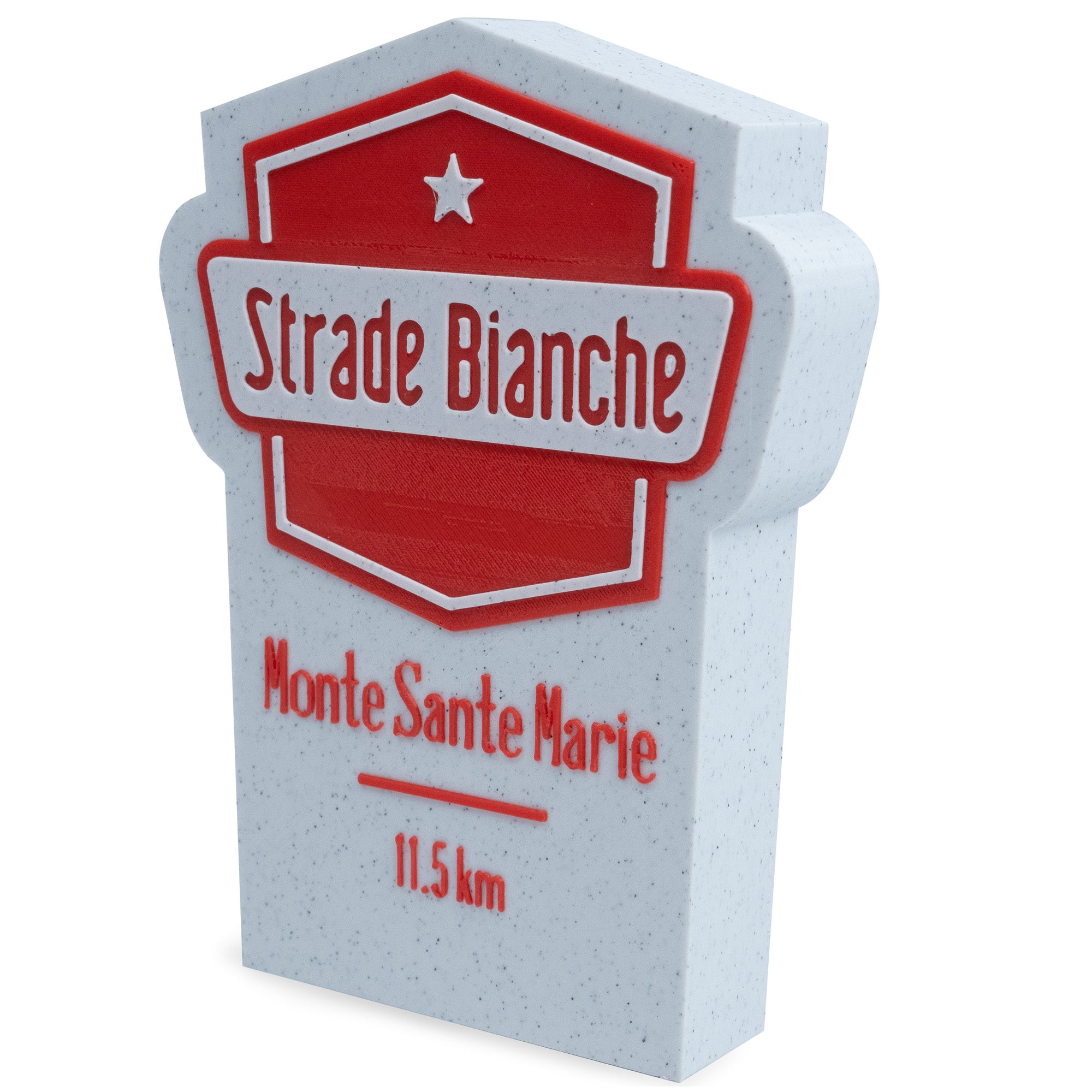 Strade Bianche miniature milestone 