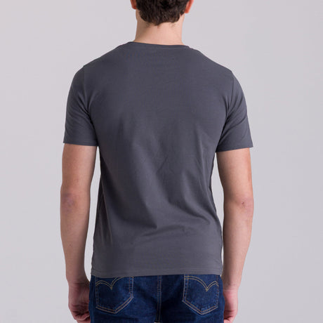 T-Shirt Bianchi Milano Fan - Grigio Santini