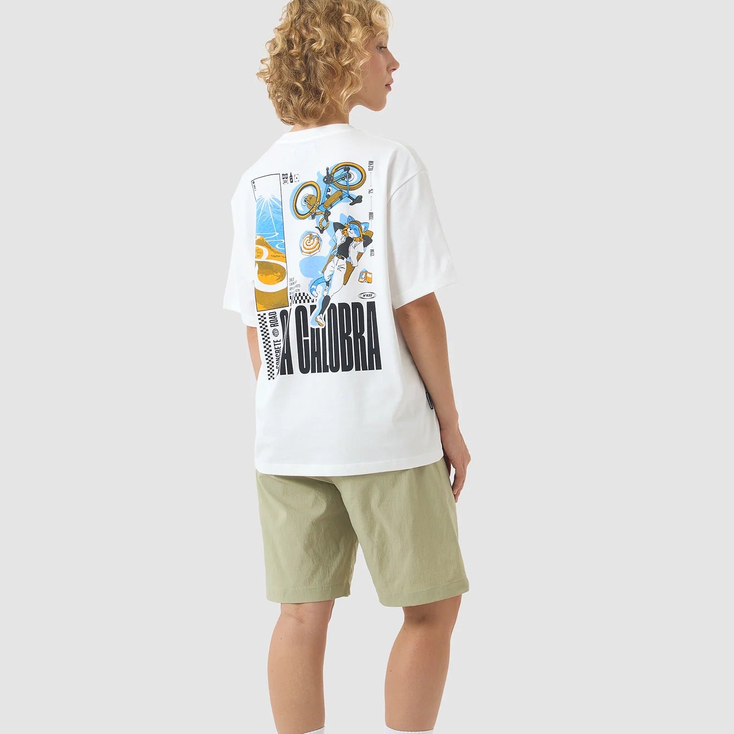 T-Shirt Cafe du Cycliste Col Sa Calobra - Bianco Café du Cycliste