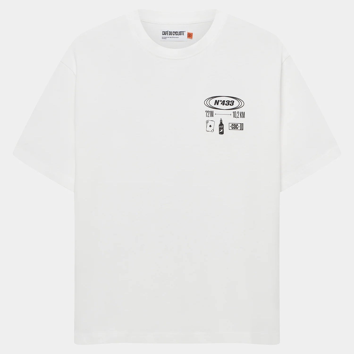 Cafe du Cycliste Col Sa Calobra T-Shirt - White