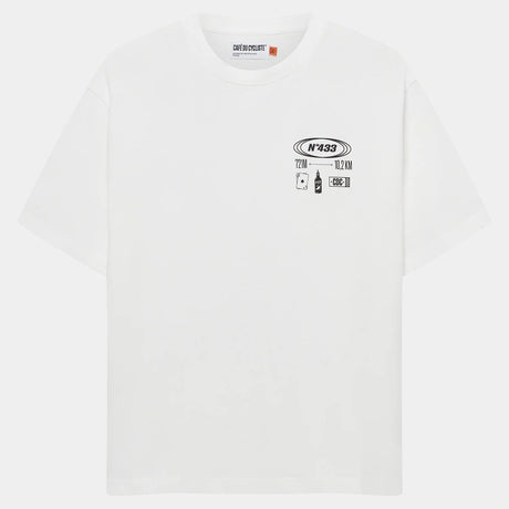 Cafe du Cycliste Col Sa Calobra T-Shirt - White