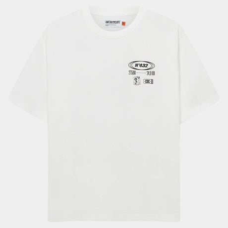 Cafe du Cycliste Col Stelvio T-Shirt - White