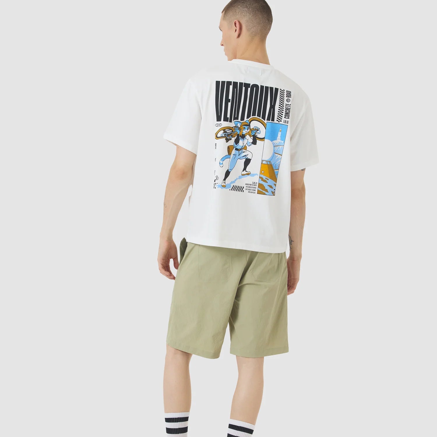 Cafe du Cycliste Col Ventoux T-Shirt - White