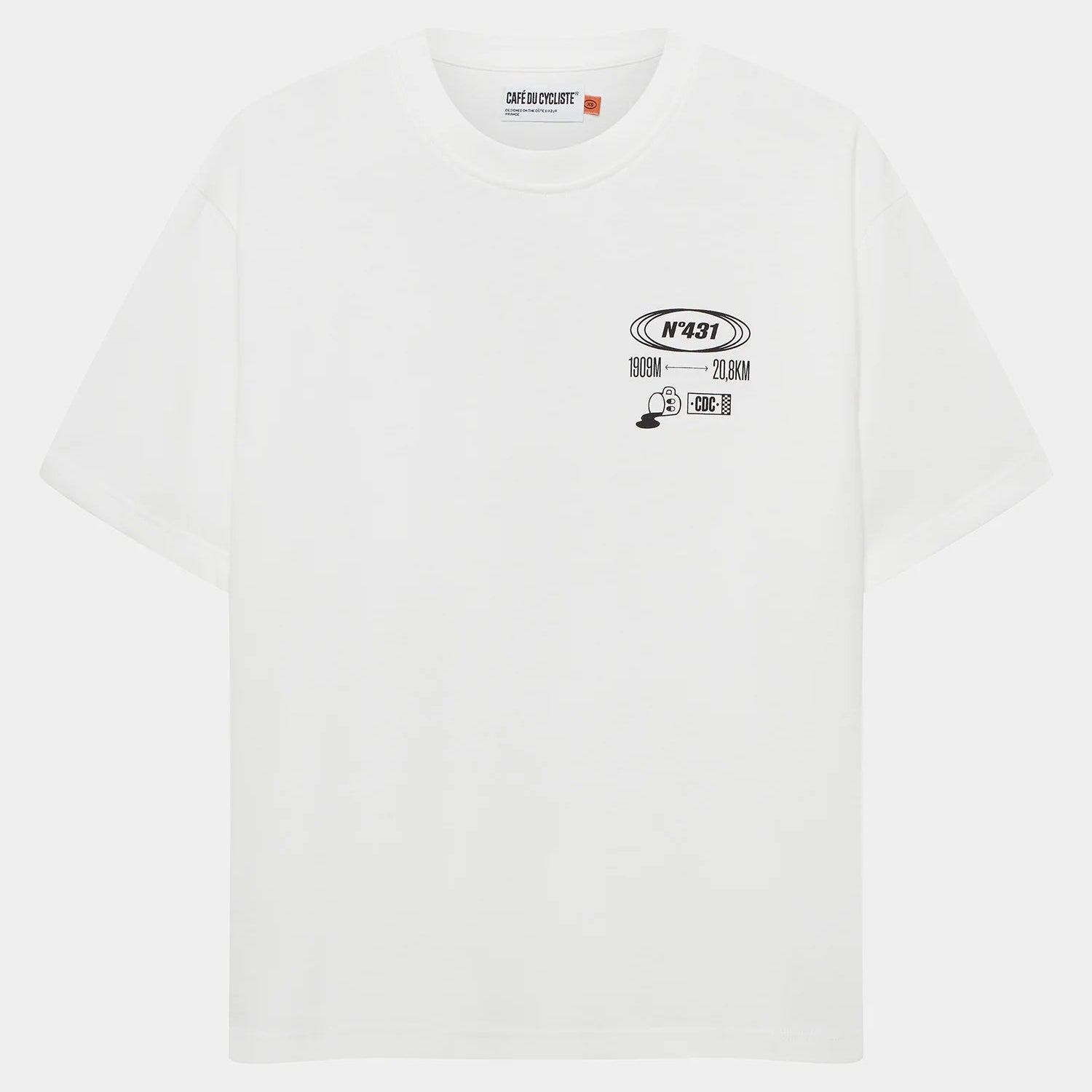 Cafe du Cycliste Col Ventoux T-Shirt - Weiss