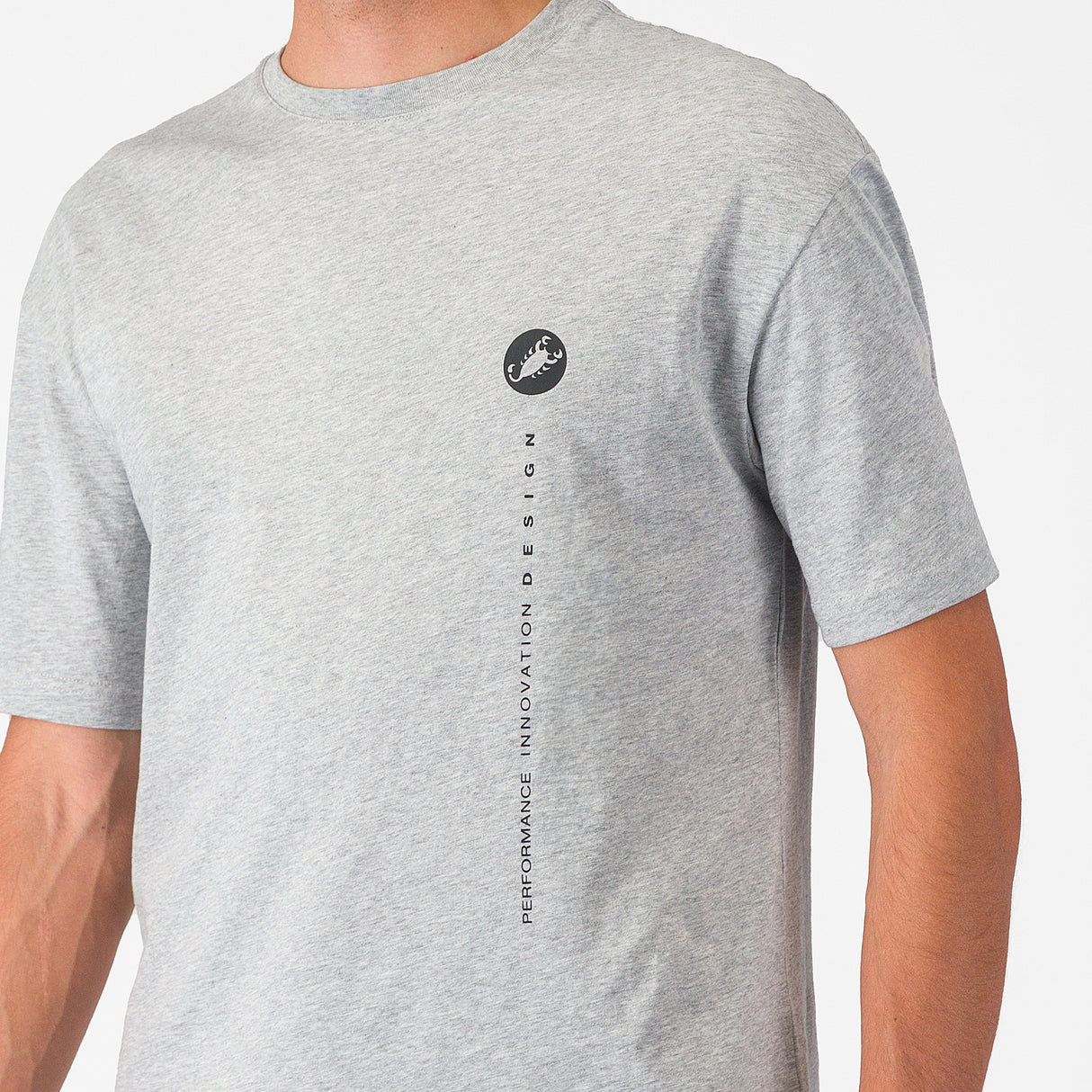 T-Shirt Castelli Innovation Logo - Grigio Castelli