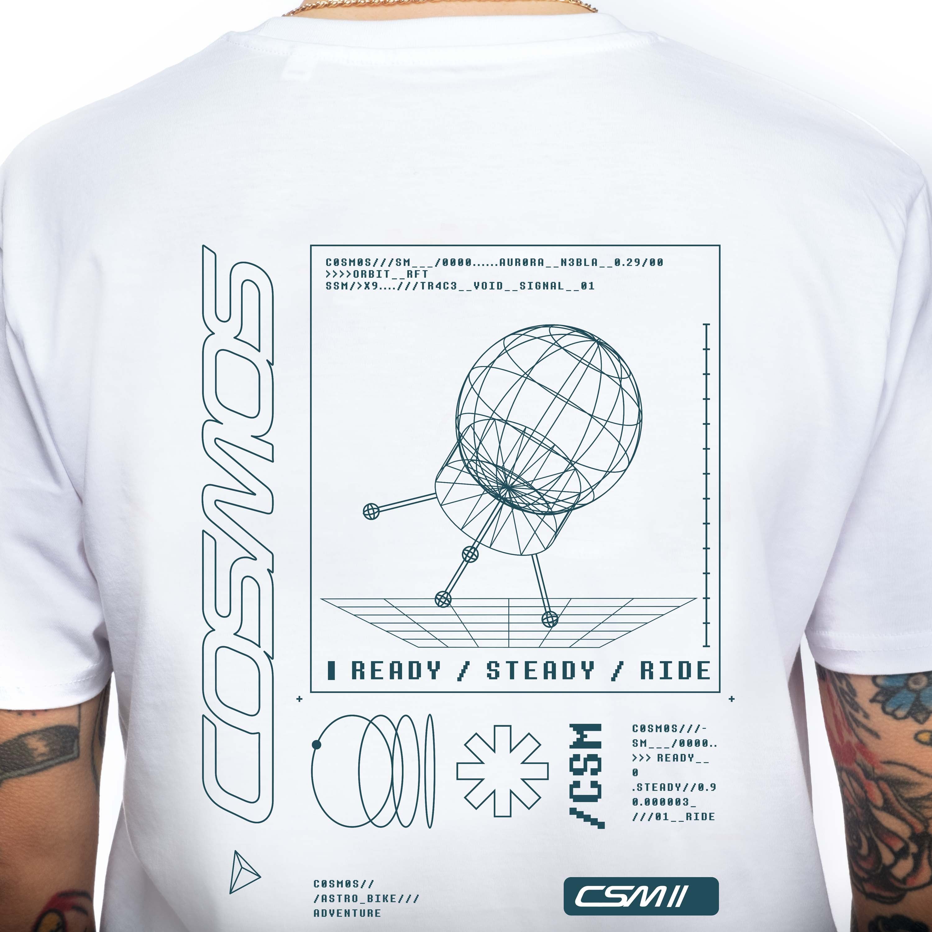 T-Shirt Cosmos Collection - Bianco All4cycling