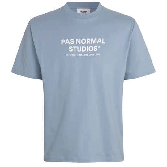 T-Shirt Pas Normal Studios Off-Race Logo - Himmelblau