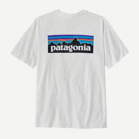 T-Shirt Patagonia P-6 Logo Responsibili-Tee - Bianco Patagonia
