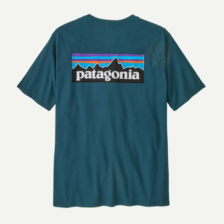 T-shirt Patagonia P-6 Logo Responsibili-Tee - Bleu vert