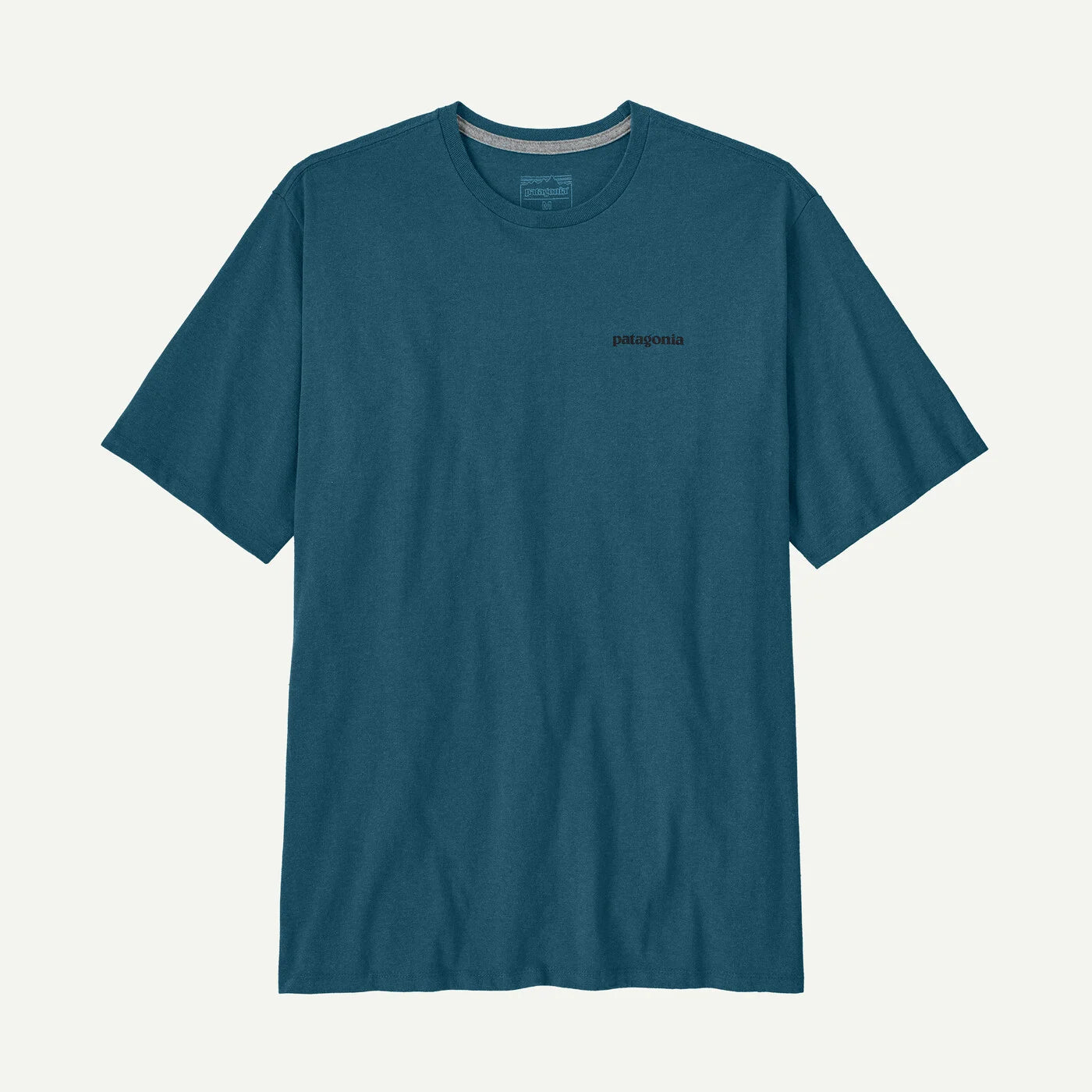 T-shirt Patagonia P-6 Logo Responsibili-Tee - Bleu vert