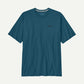 T-Shirt Patagonia P-6 Logo Responsibili-Tee - Blu verde Patagonia