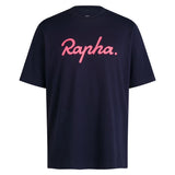 T-shirt Rapha Cotton Logo - Bleu