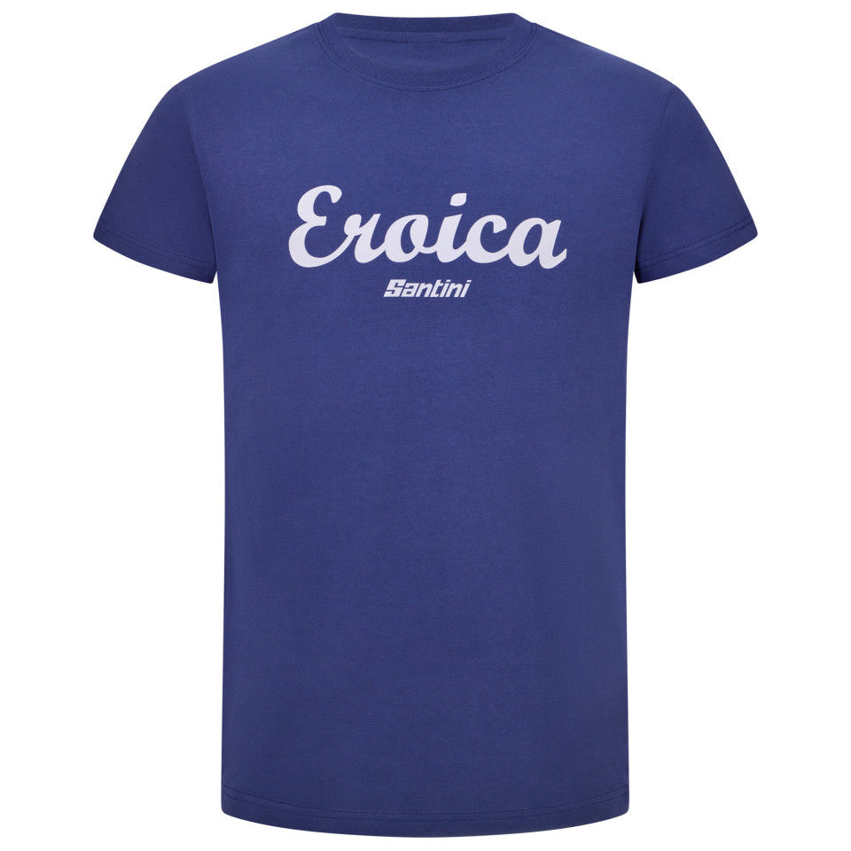 Santini Eroica Cipressi T-Shirt - Blue