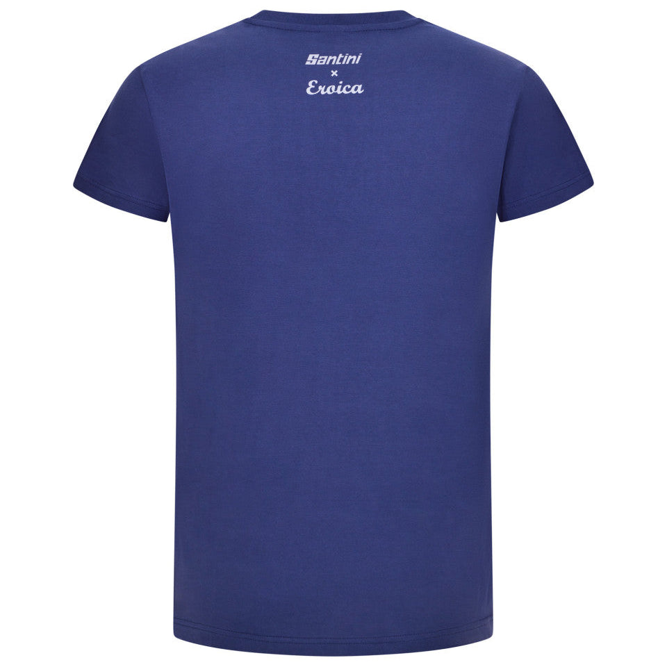 Santini Eroica Cipressi T-Shirt - Blue