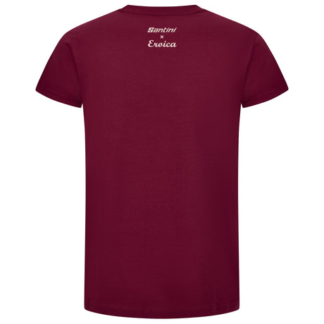 T-Shirt Santini Eroica Cipressi - Bordeaux