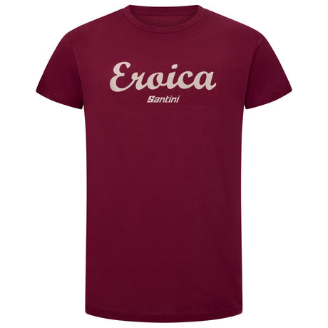 T-Shirt Santini Eroica Cipressi - Bordeaux