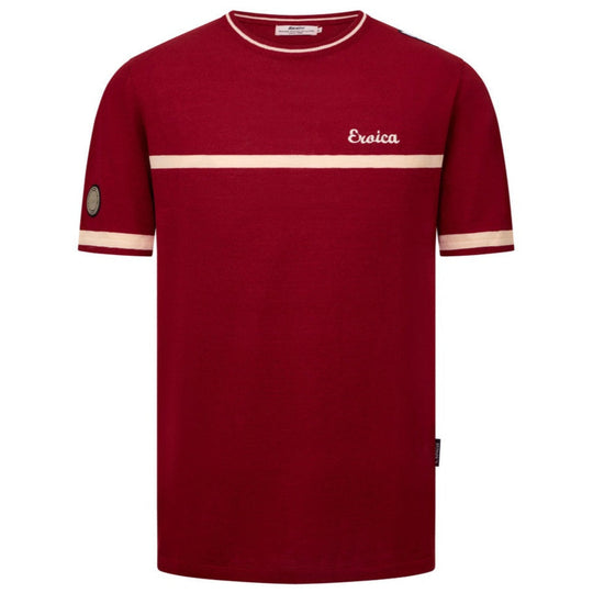 T-Shirt Santini Eroica Jacquard - Bordeaux