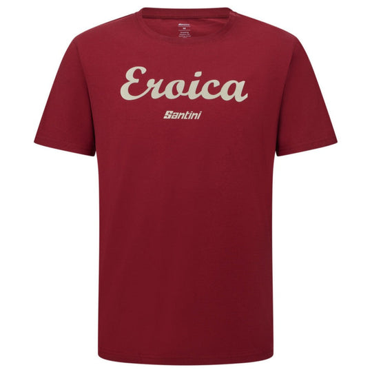 T-Shirt Santini Eroica Strada - Bordeaux