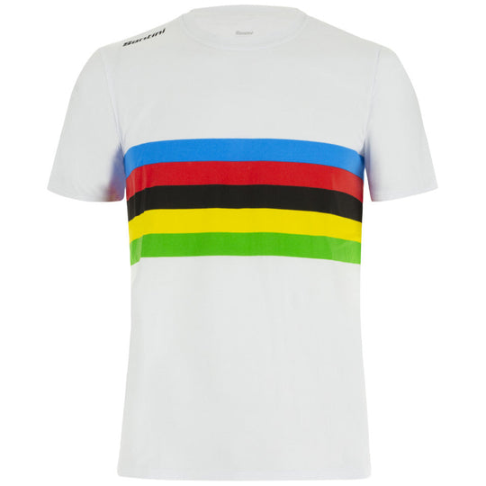 Santini UCI World Champion Iridescent T-Shirt - White
