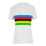 T-Shirt Santini donna UCI Campione del Mondo Iride - Bianco Santini