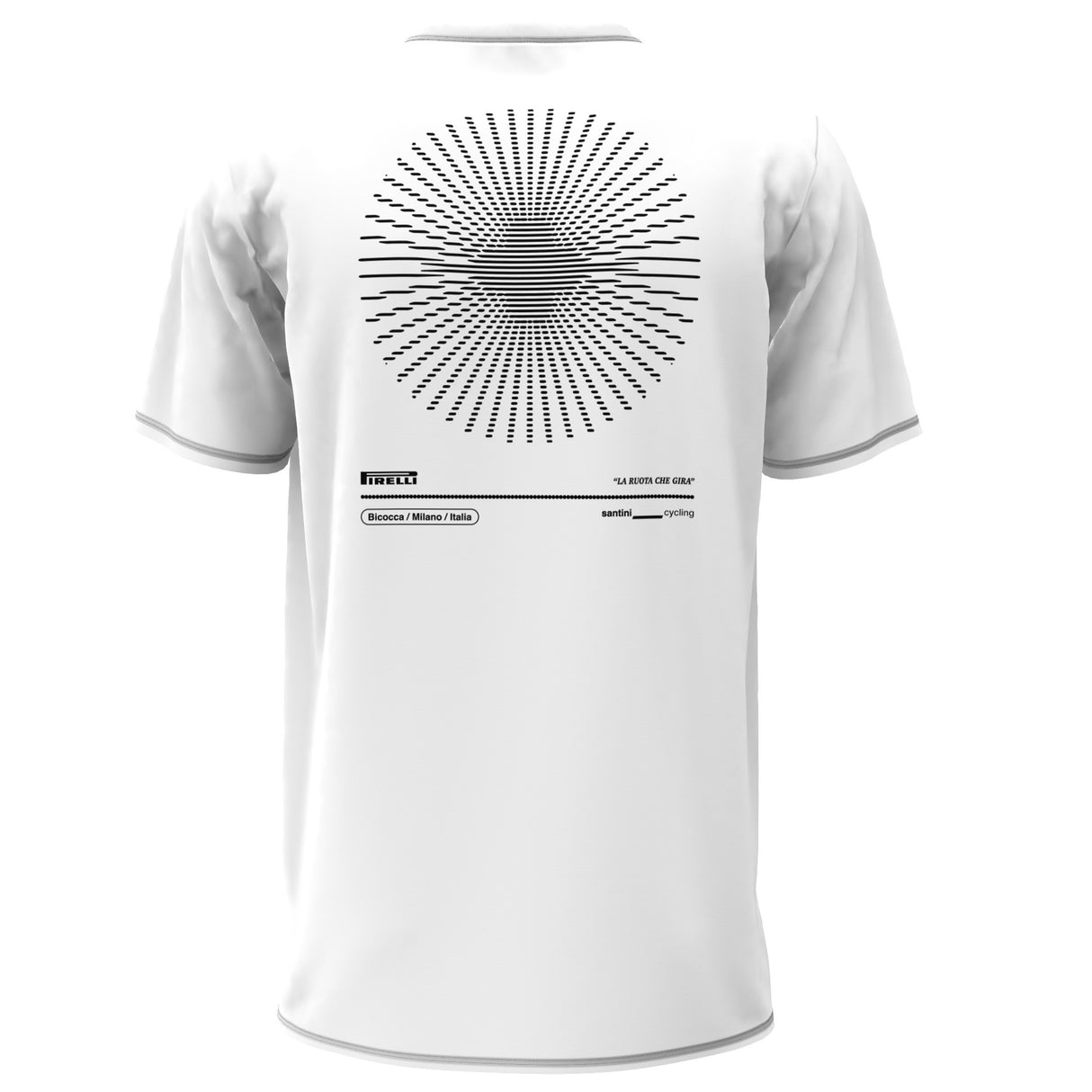 T-Shirt Santini x PIRELLI Ruota - Bianco Santini