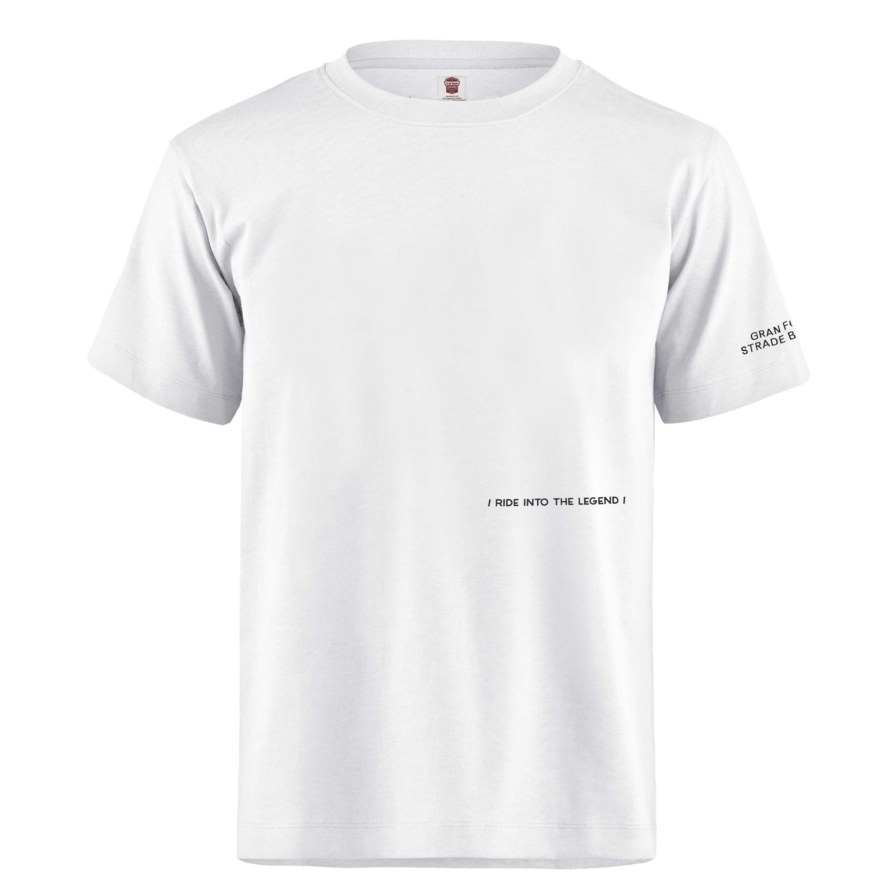 T-Shirt Strade Bianche Ride into the legend - Bianco Strade Bianche