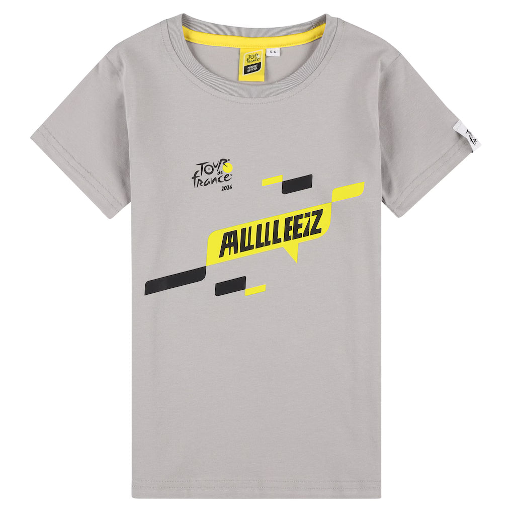 Tour de France Parcours 2026 kinder t-shirt - Grau