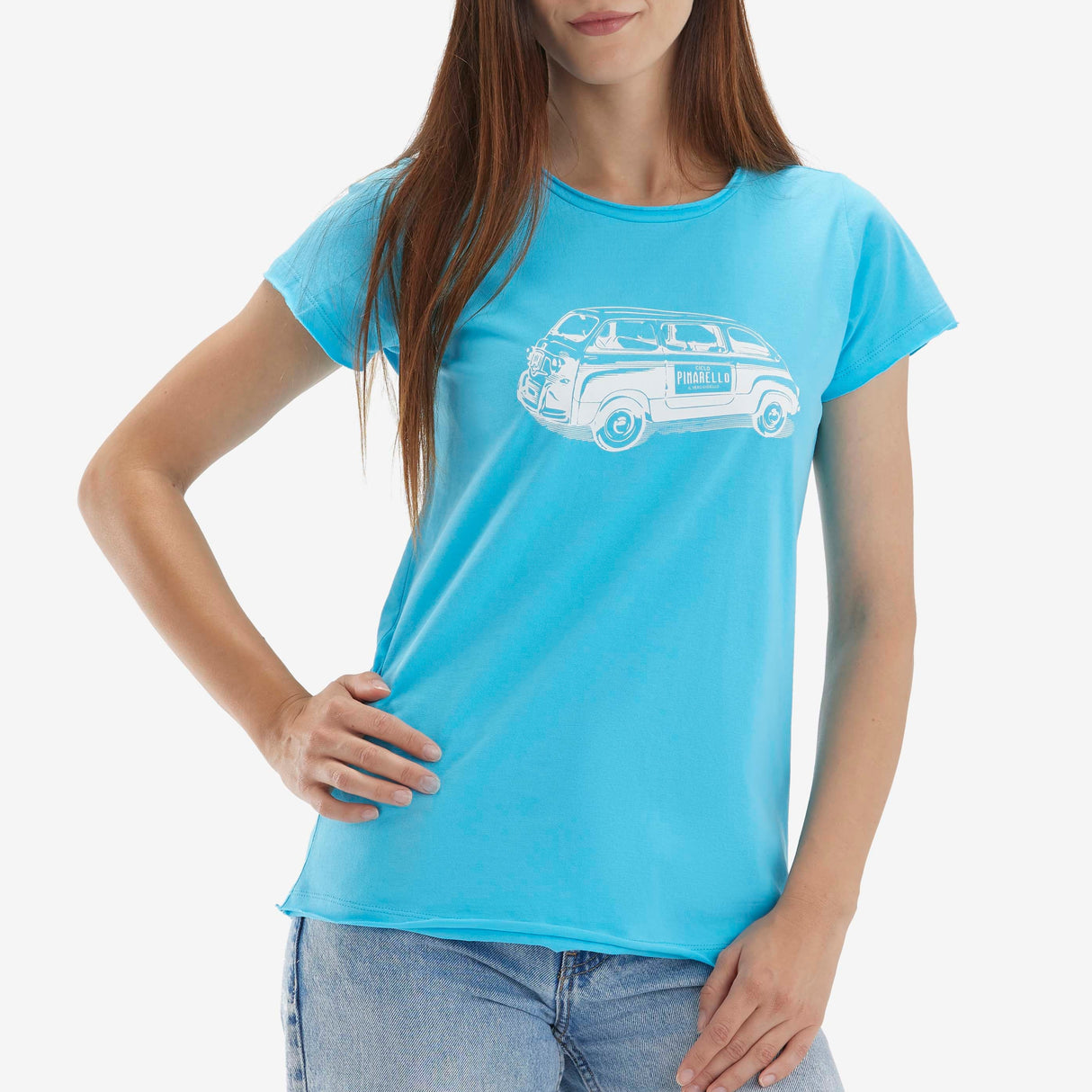 T-Shirt donna Pinarello Multipla - Azzurro Pinarello