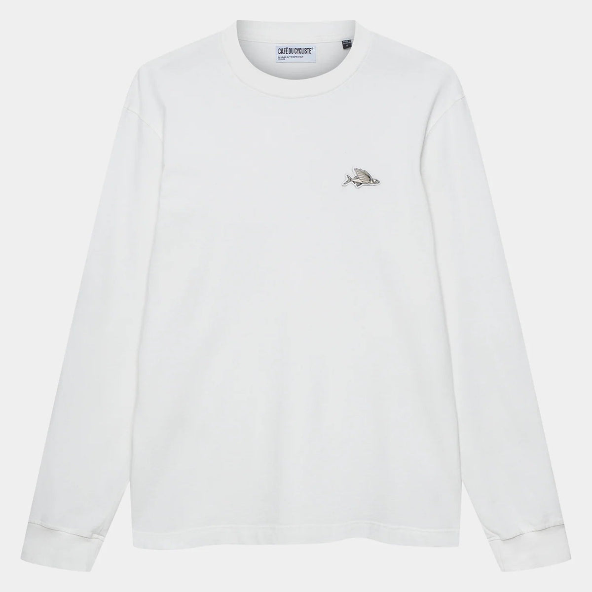 T-Shirt maniche lunghe Cafe du Cycliste Marylou - Bianco Café du Cycliste