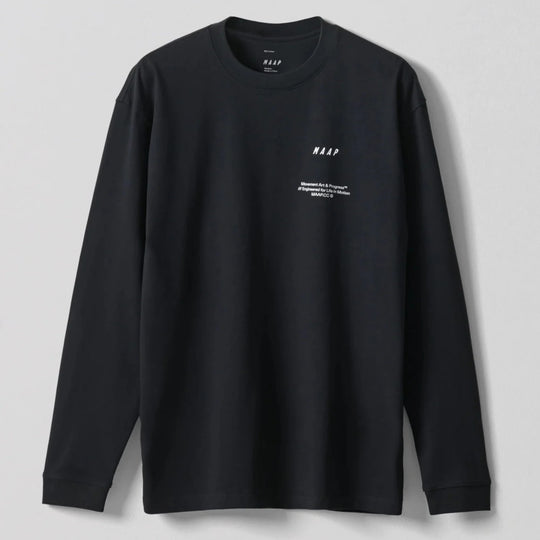 Maap Essentials Print langarm t-shirt - Schwarz