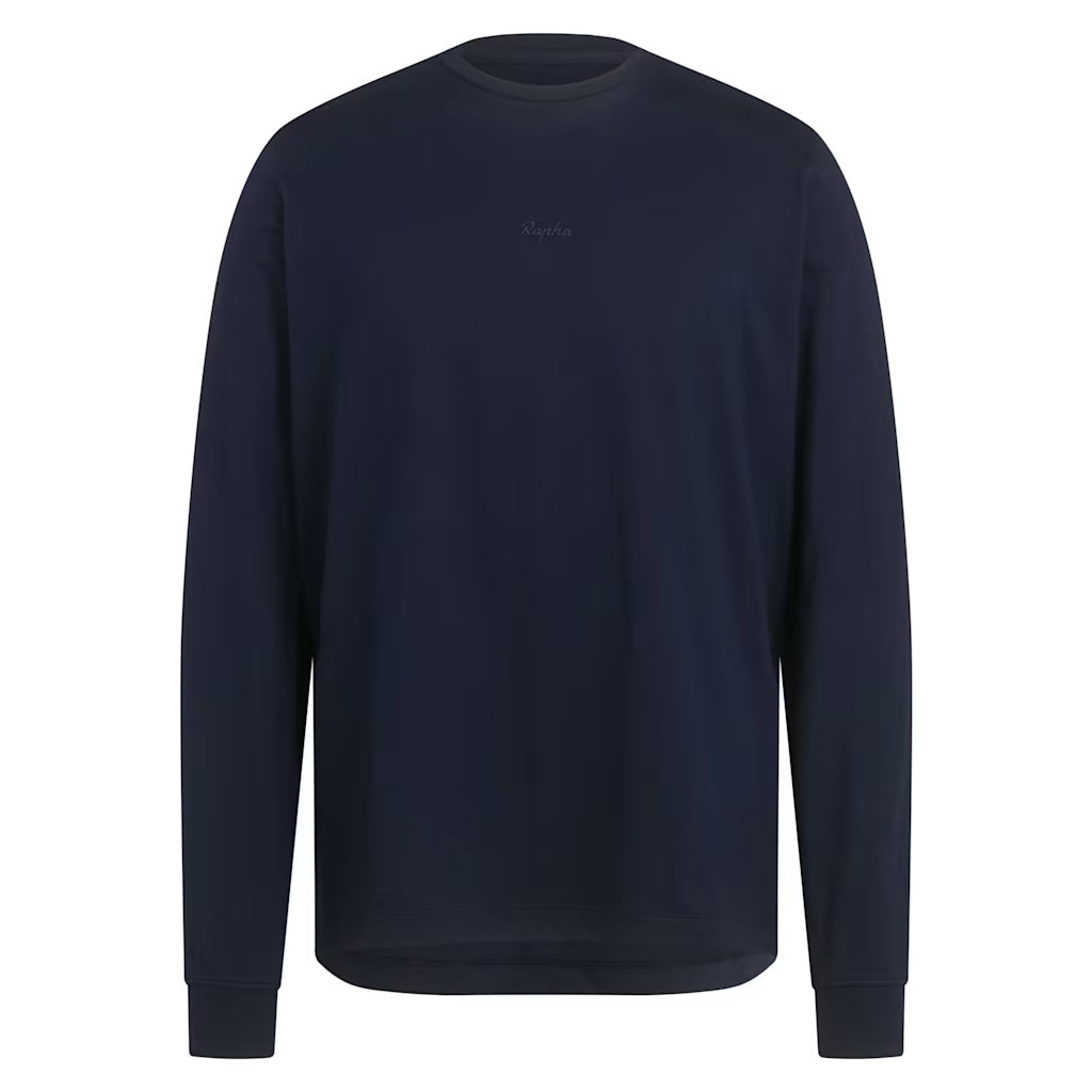 T-Shirt maniche lunghe Rapha Cotton - Blu Rapha