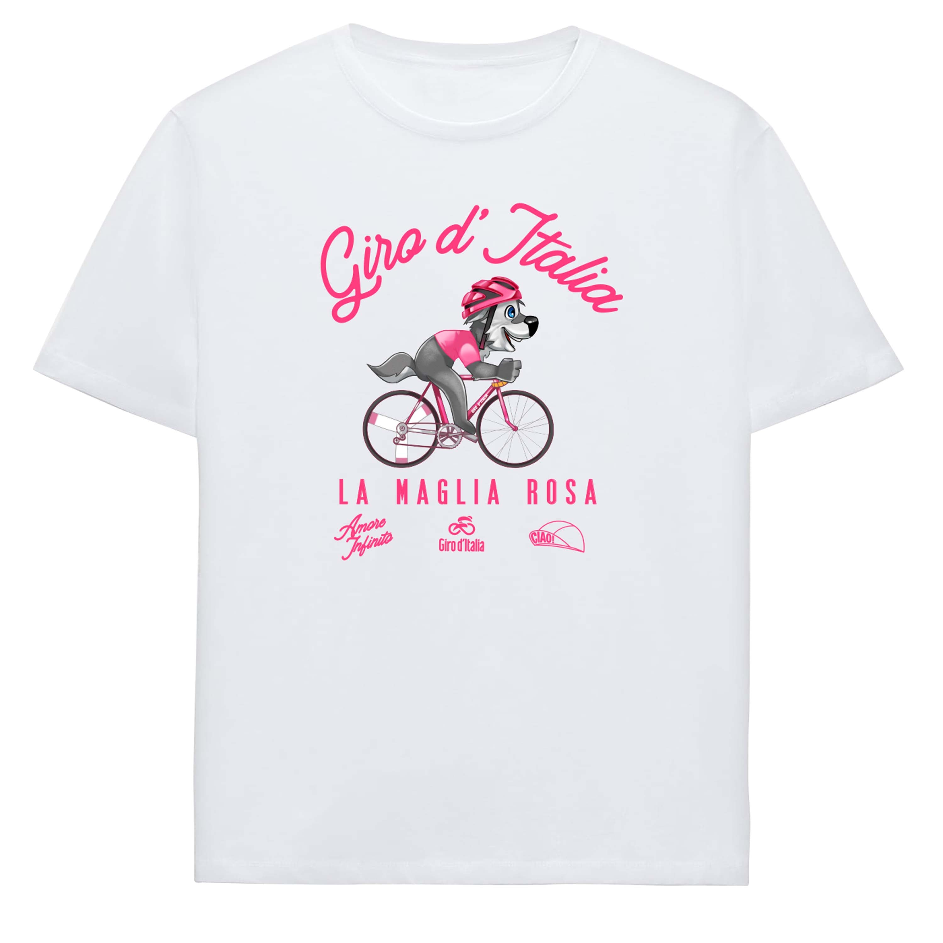Camiseta infantil Wolfie Maillot Rosa Giro d'Italia