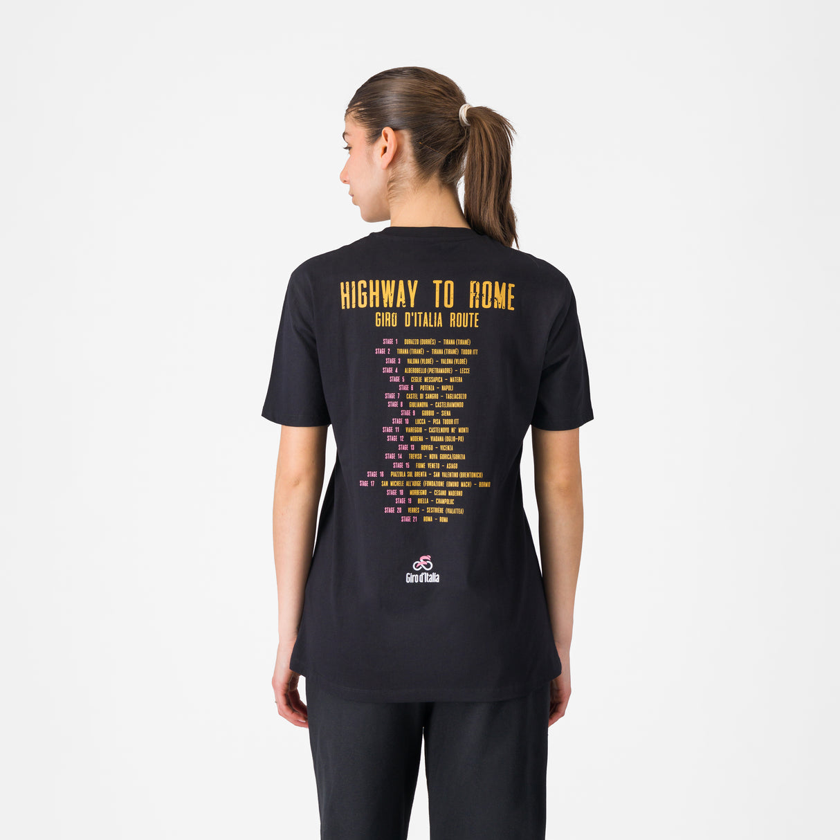 T-shirt Giro d'Italia - Highway To Rome Castelli