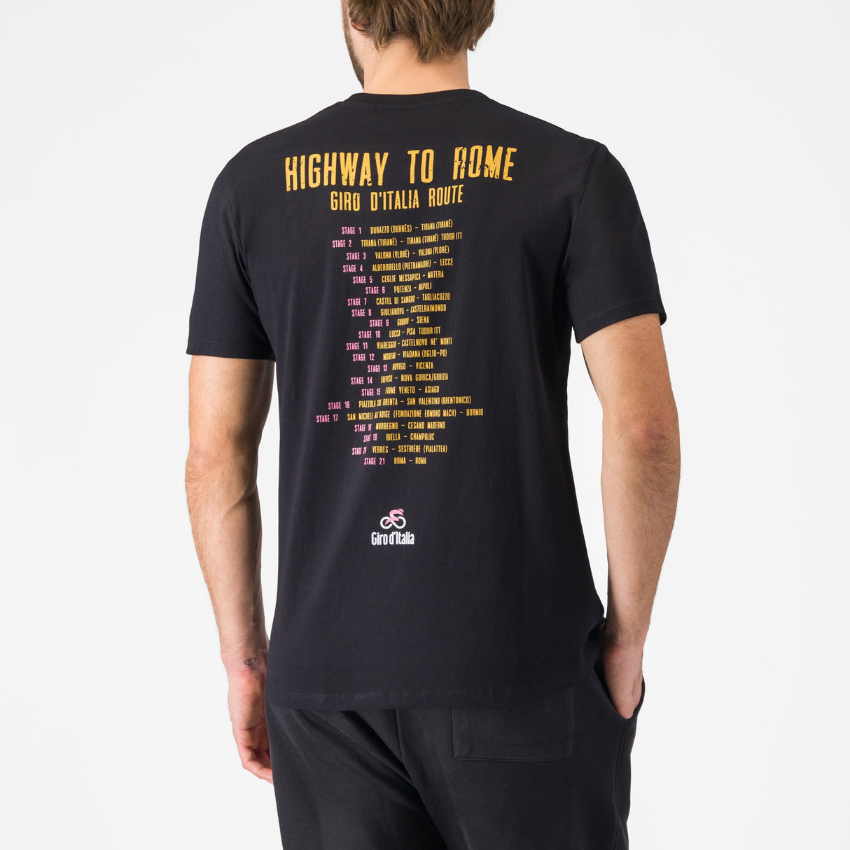 T-shirt Giro d'Italia - Highway To Rome Castelli