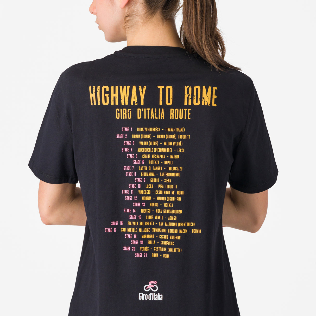 T-shirt Giro d'Italia - Highway To Rome Castelli
