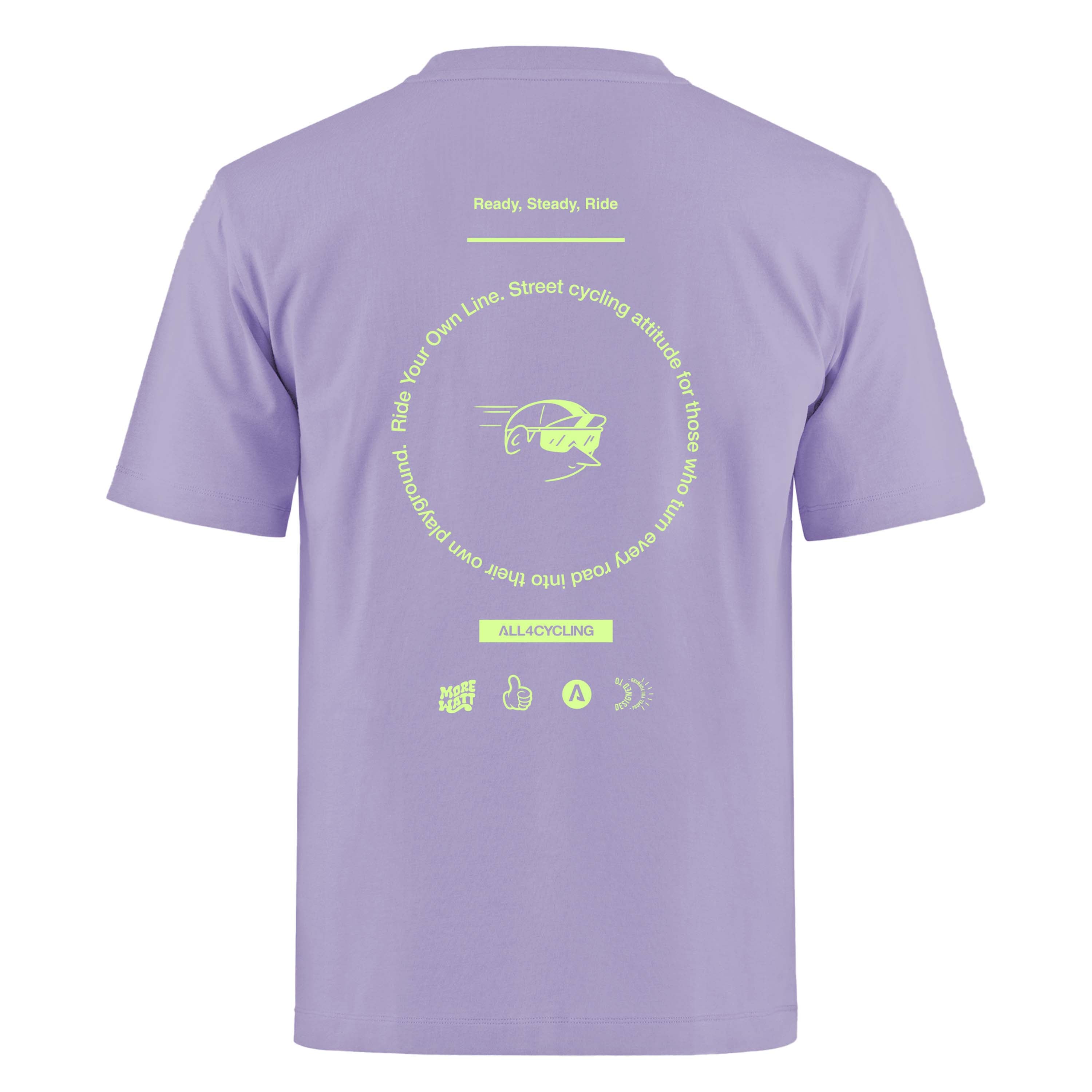 T-shirt More Watt - Lilla All4cycling