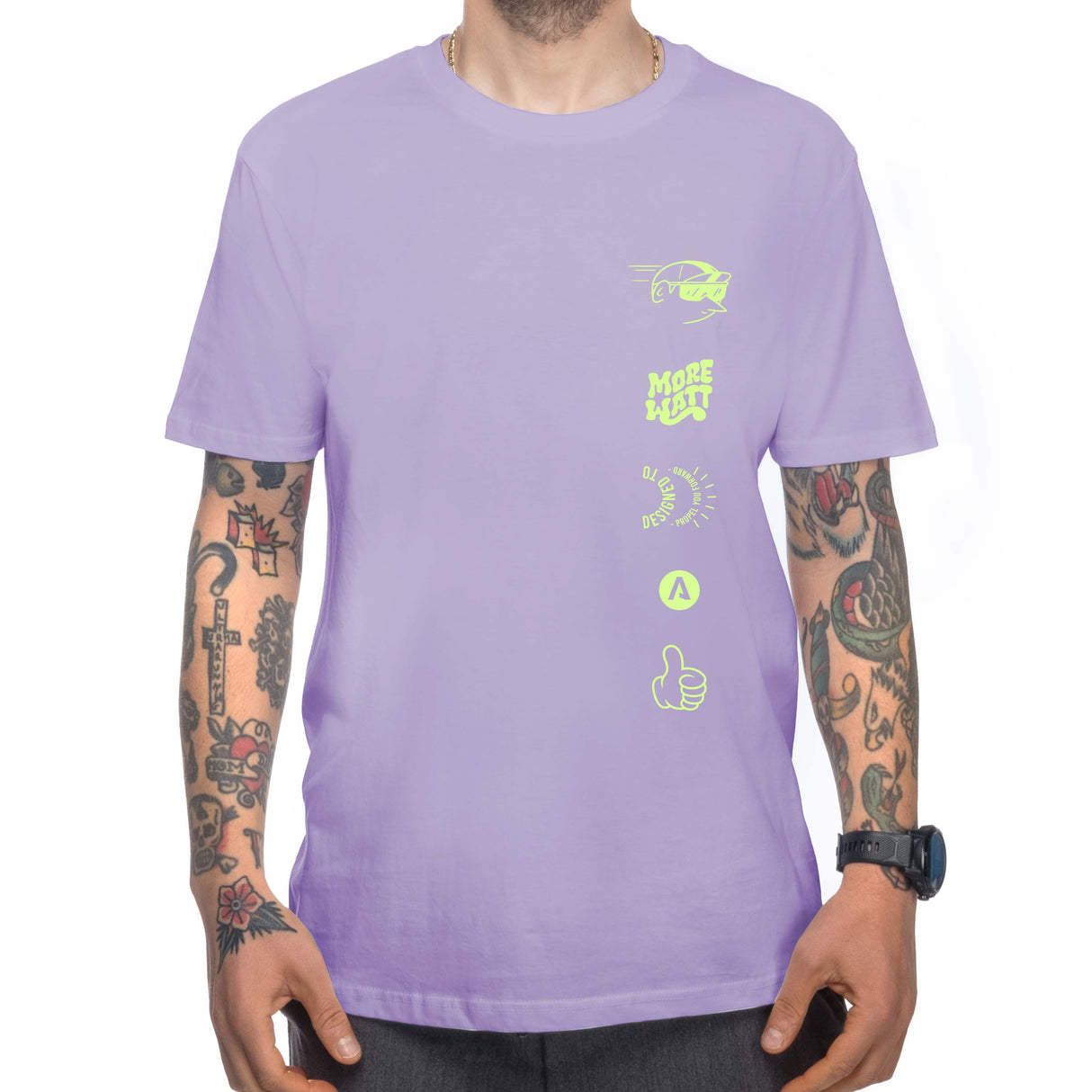 More Watt T-shirt - Lilac