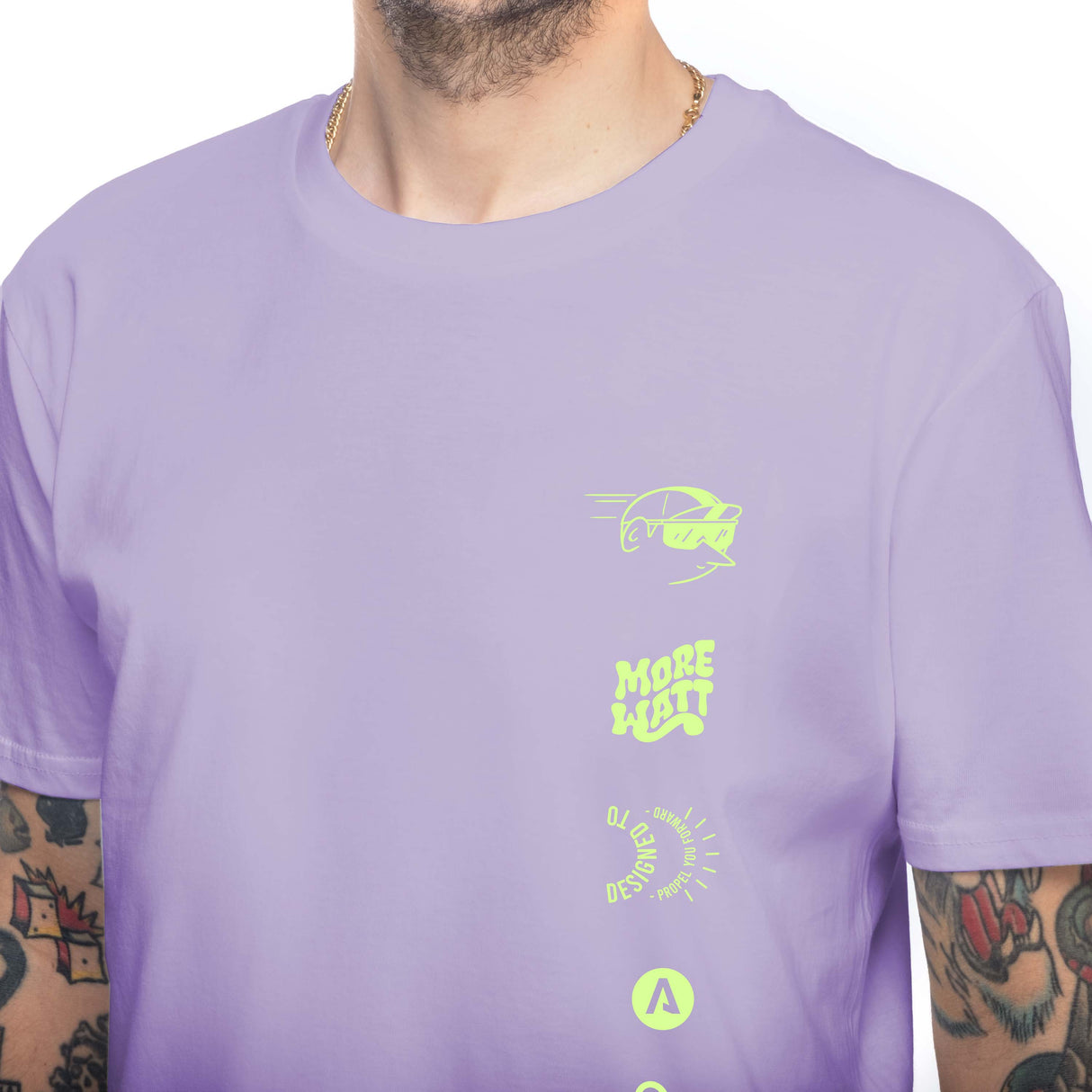 More Watt T-shirt - Lilac