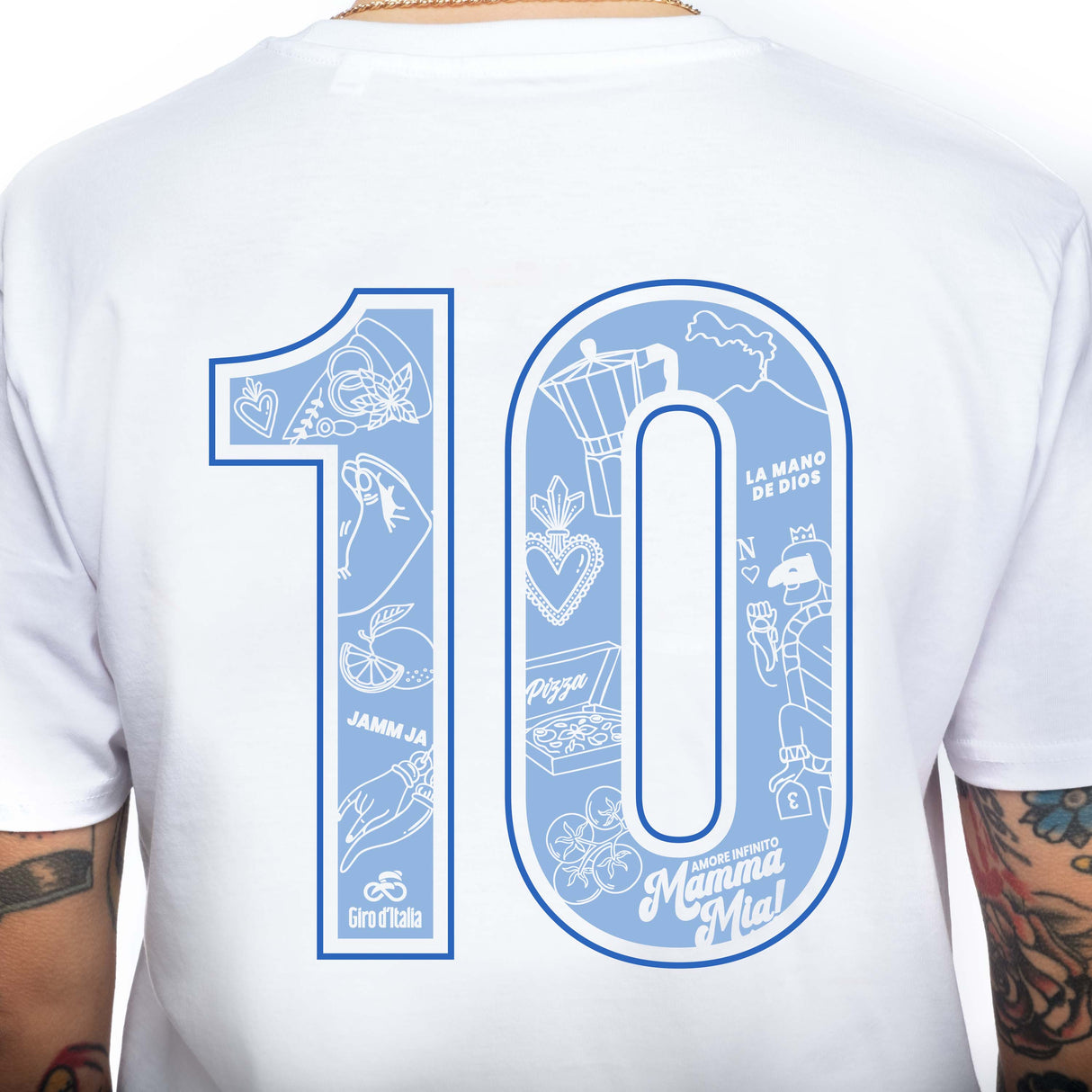 T-Shirt Napoli 10 Giro aus Italien