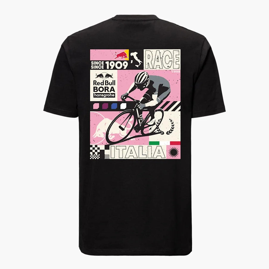 bora hansgrohe red bull fahrrad T-Shirt Red Bull Bora-Hansgrohe 2025 Italien - Schwarz