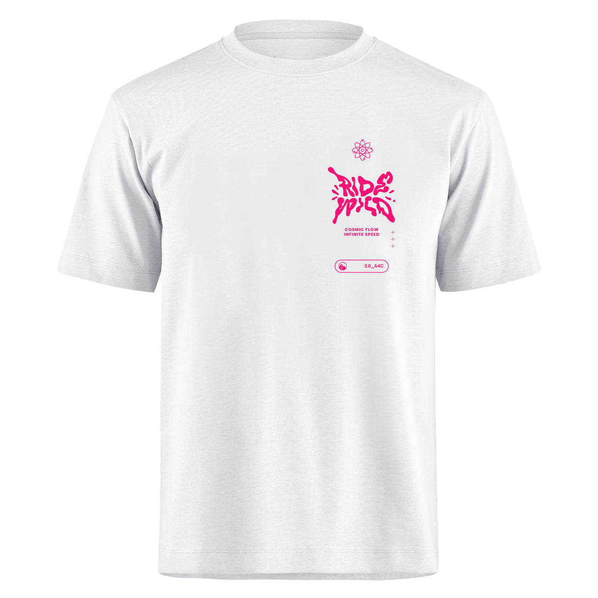 T-shirt Ride Wild - Bianco All4cycling