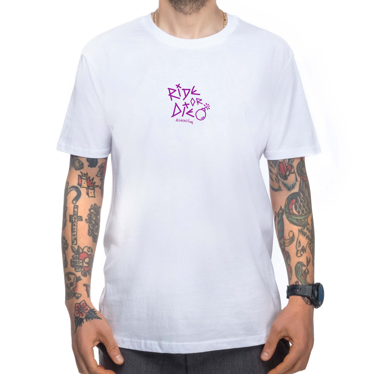 T-Shirt Ride or Die - Weiß