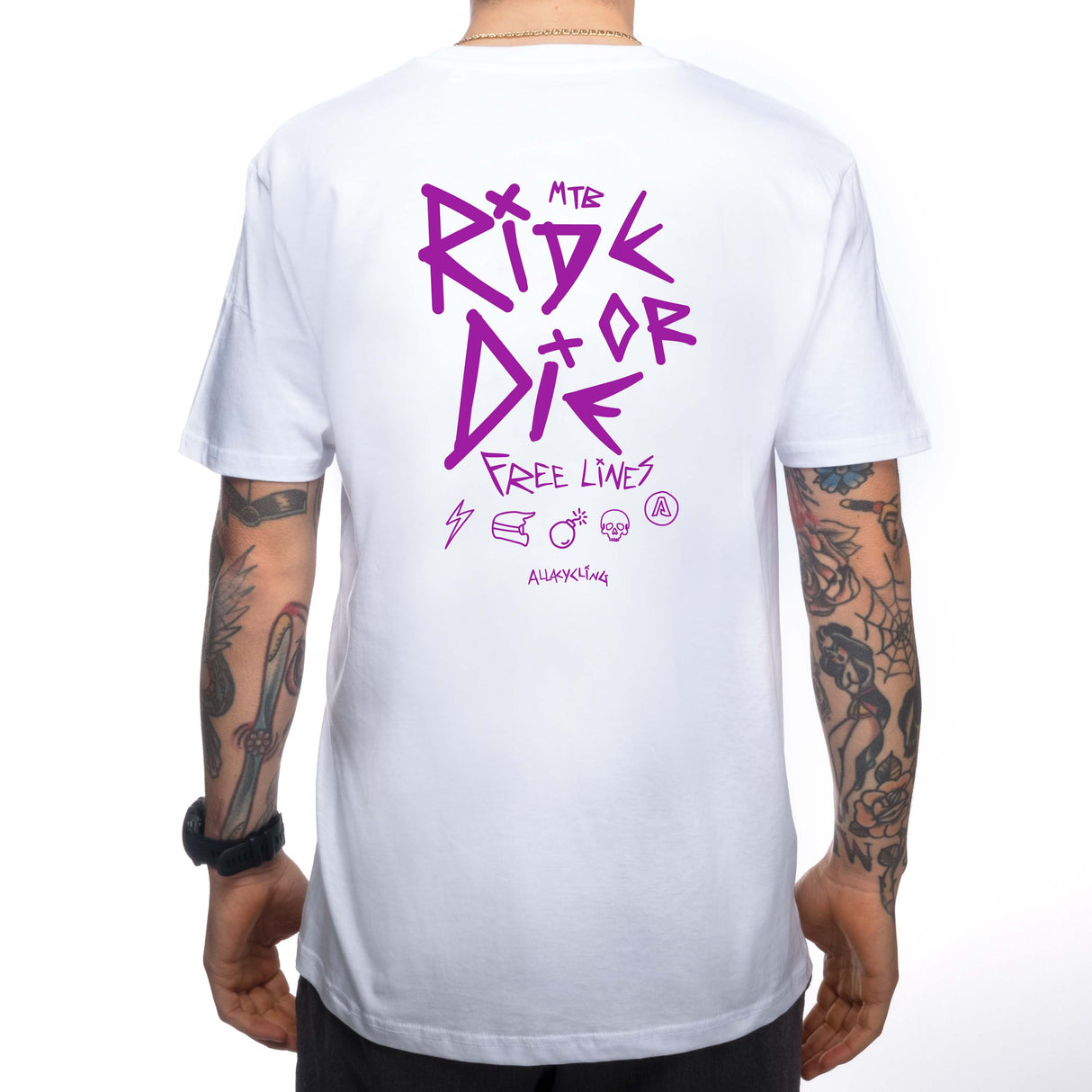 T-Shirt Ride or Die - Weiß